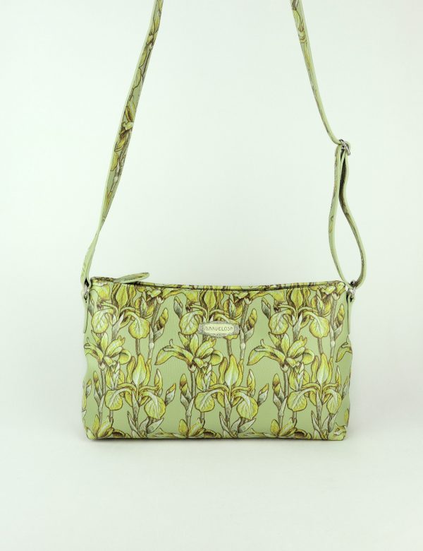 handbags, irises, fashion, handmade, ethical fashion, unique design, artisan, cross body bag,